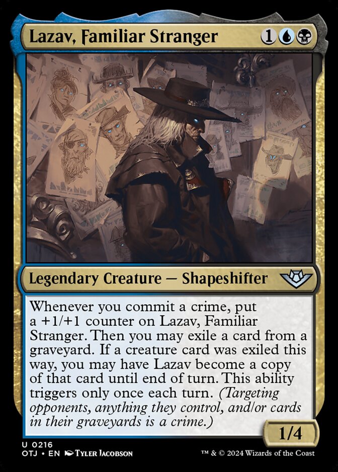 Lazav, Familiar Stranger (216) – Magic: The Gathering, Outlaws of Thunder Junction