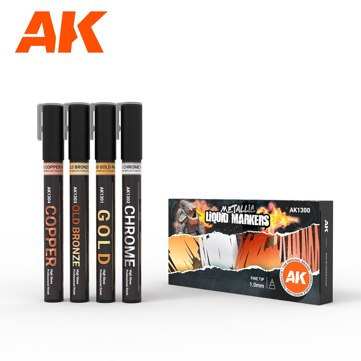 AK Interactive – Metallic Markers