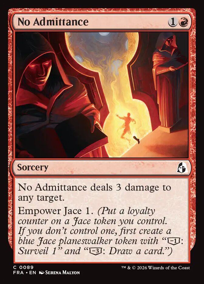 No Admittance (89) – Magic: The Gathering, Reality Fracture