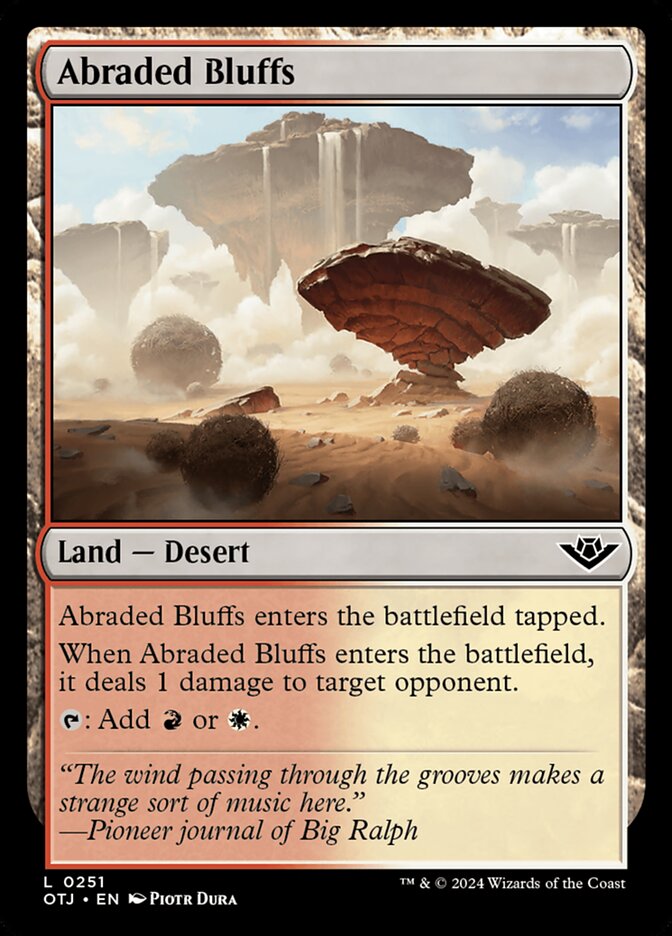 Abraded Bluffs (251) – Magic: The Gathering, Outlaws of Thunder Junction