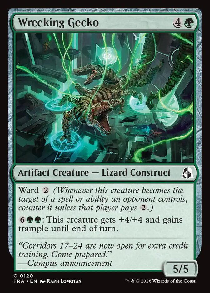 Wrecking Gecko (120) – Magic: The Gathering, Reality Fracture