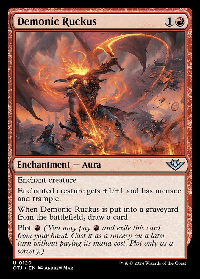 Demonic Ruckus (120) – Magic: The Gathering, Outlaws of Thunder Junction
