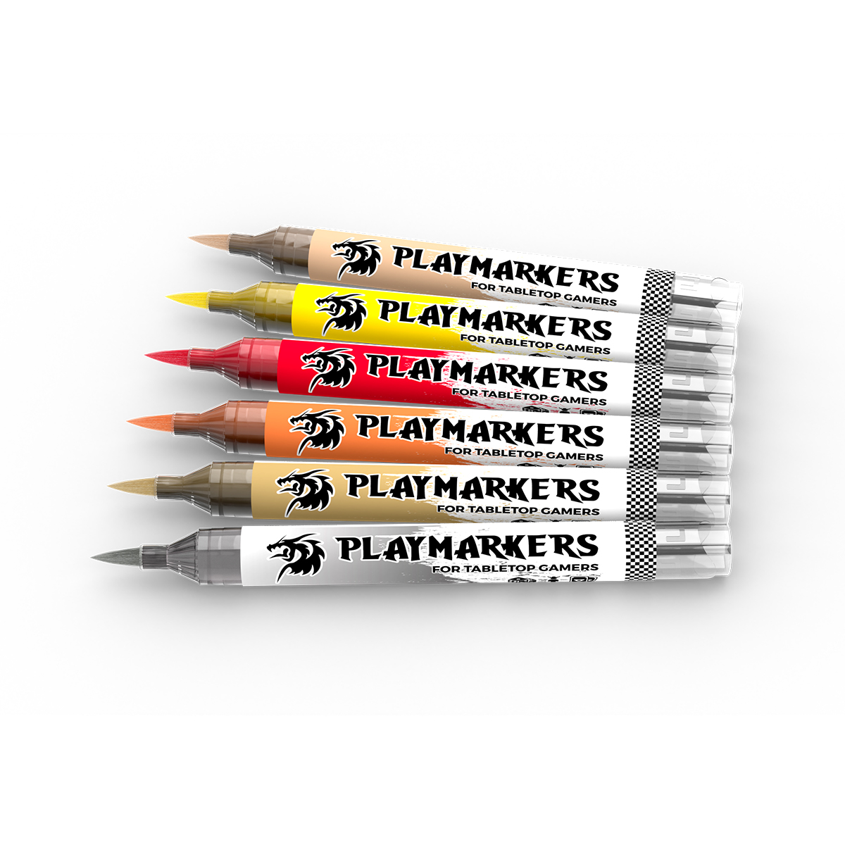 Les six marqueurs acryliques AK Interactive Playmarkers Heroes