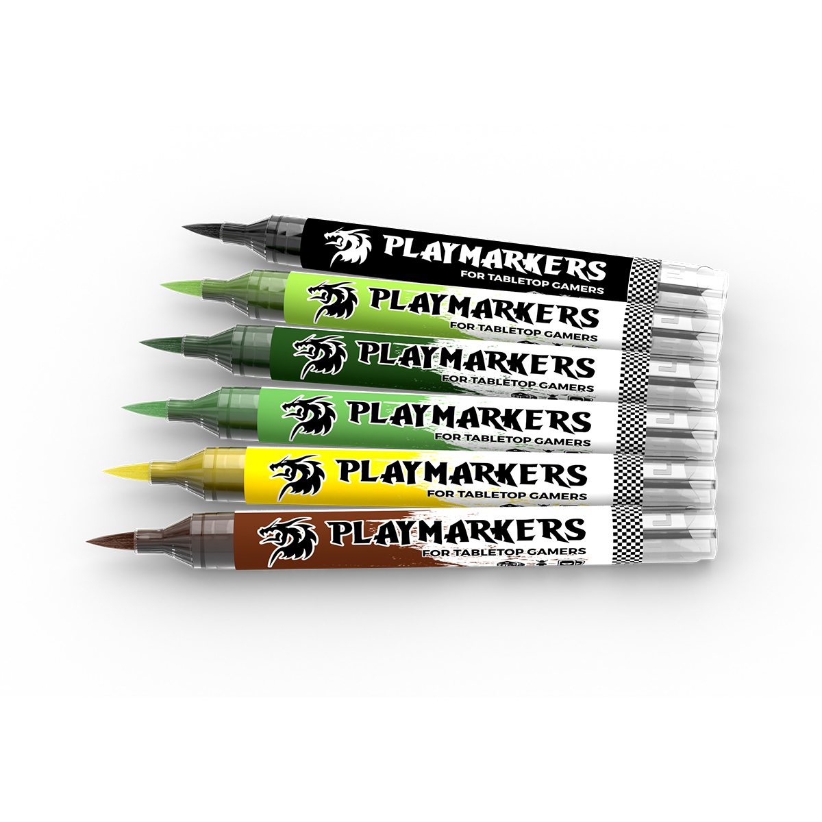 Les six marqueurs AK Interactive Playmarkers Orcs & Goblins