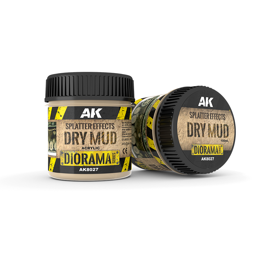 AK Interactive Splatter Effects Dry Mud – acrylique 100 ml