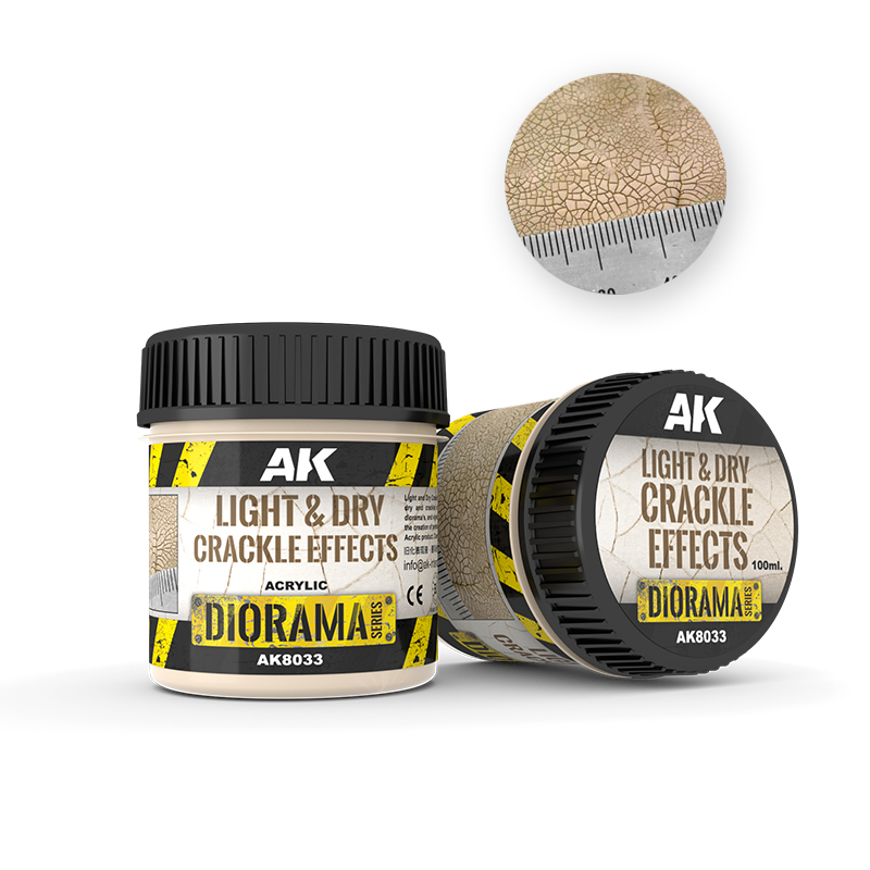 AK Interactive Light & Dry Crackle Effects – acrylique 100 ml