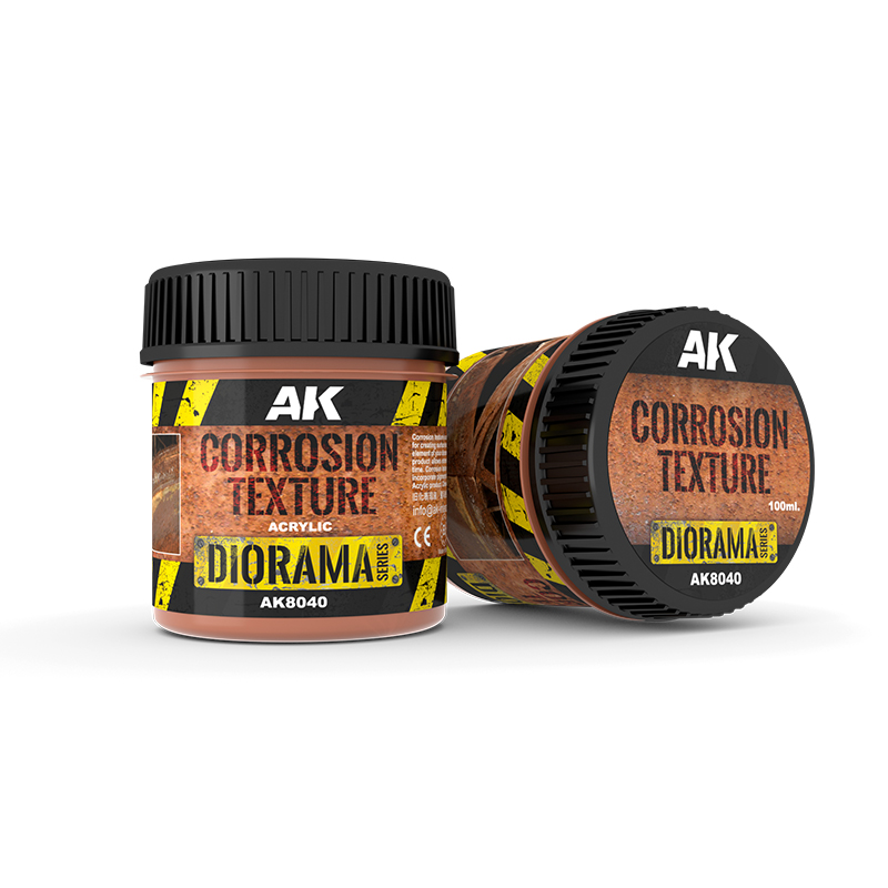 AK Interactive Corrosion Texture 100 ml AK8040 – texture de corrosion pour diorama