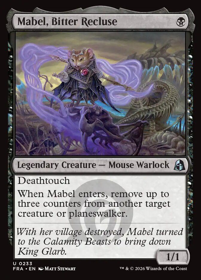 Mabel, Bitter Recluse (233) – Magic: The Gathering, Reality Fracture
