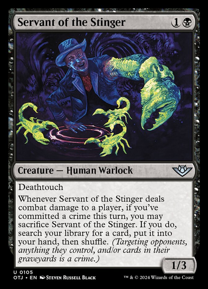 Servant of the Stinger (105) – Magic: The Gathering, Outlaws of Thunder Junction