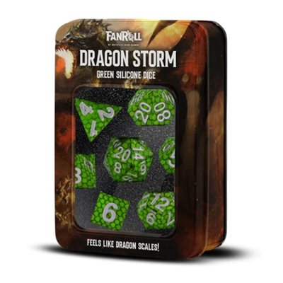 Dés Dragon Storm – écailles de dragon vert