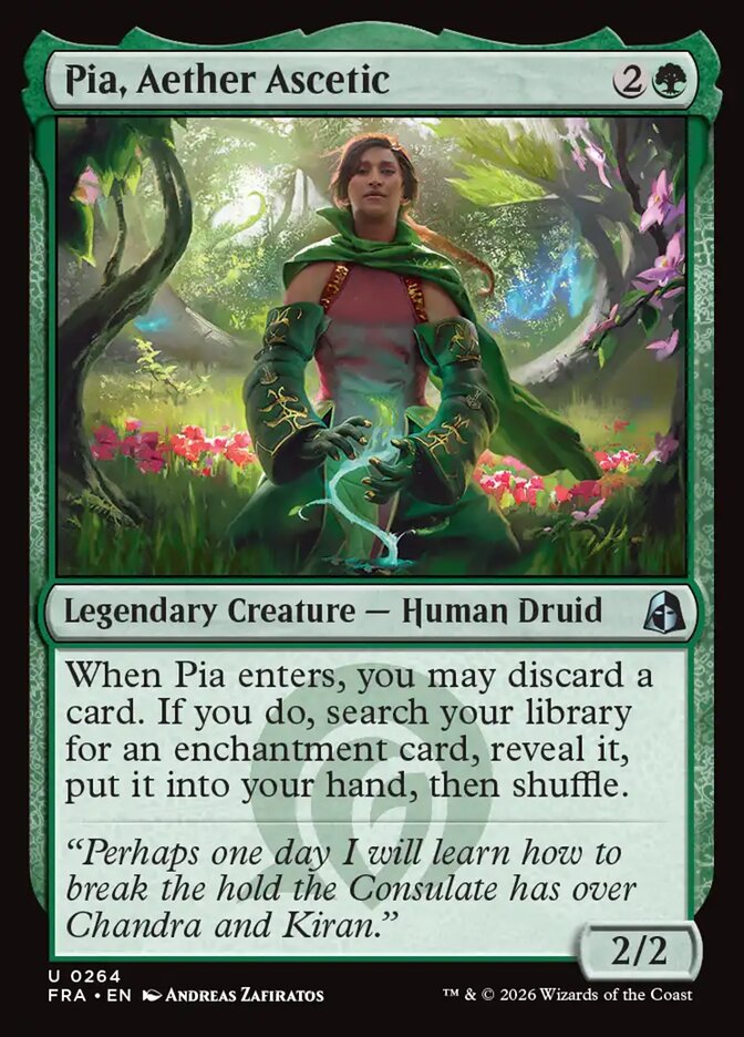 Pia, Aether Ascetic (264) – Magic: The Gathering, Reality Fracture