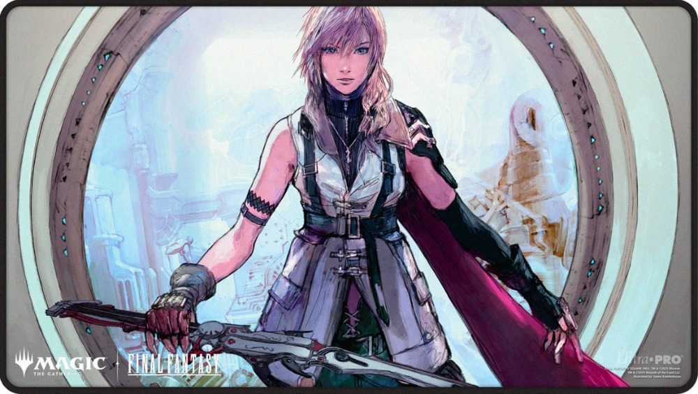 Tapis Magic: The Gathering FINAL FANTASY Lightning à bords cousus noirs