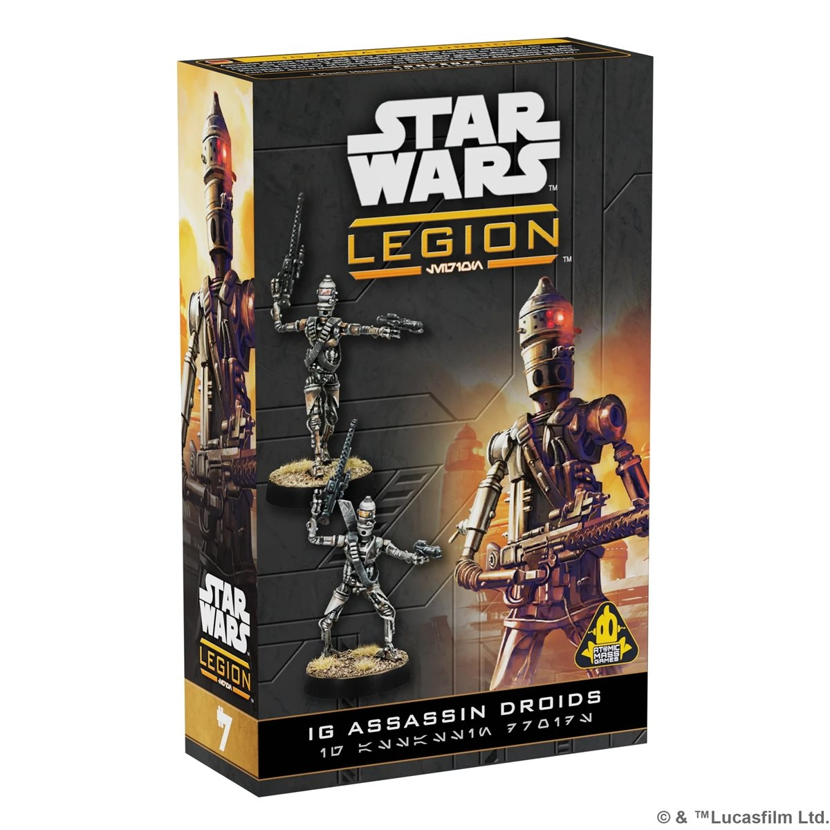 Star Wars: Legion – IG Assassin Droids, boîte avec IG-11 et IG-88