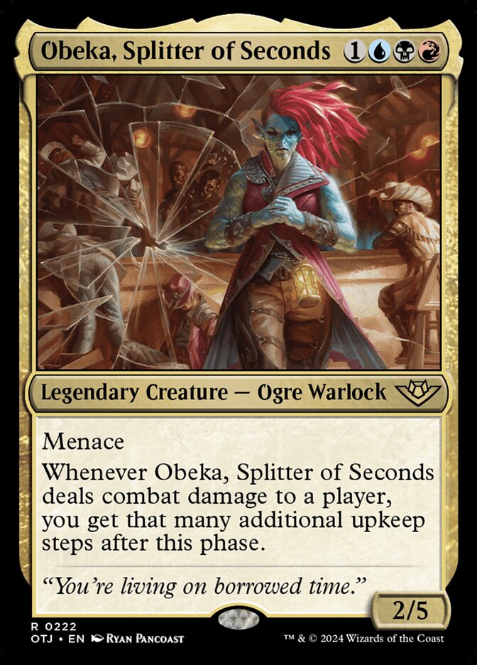 Obeka, Splitter of Seconds (222) – Magic: The Gathering, Outlaws of Thunder Junction