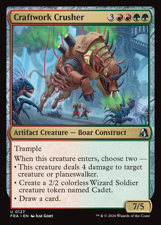 Craftwork Crusher (127) – Magic: The Gathering, Reality Fracture