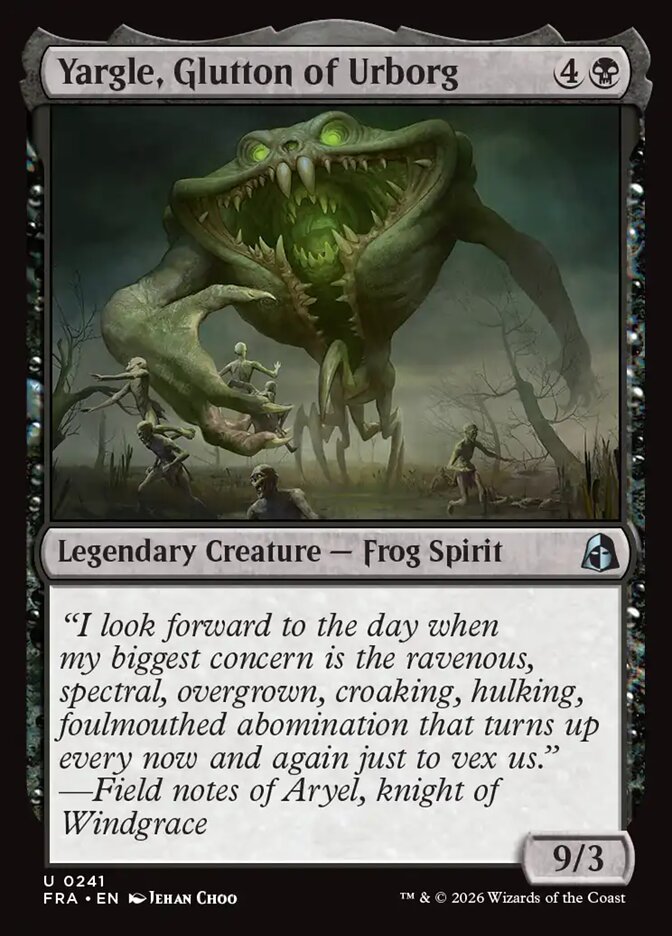 Yargle, Glutton of Urborg (241) – Magic: The Gathering, Reality Fracture [Foil]