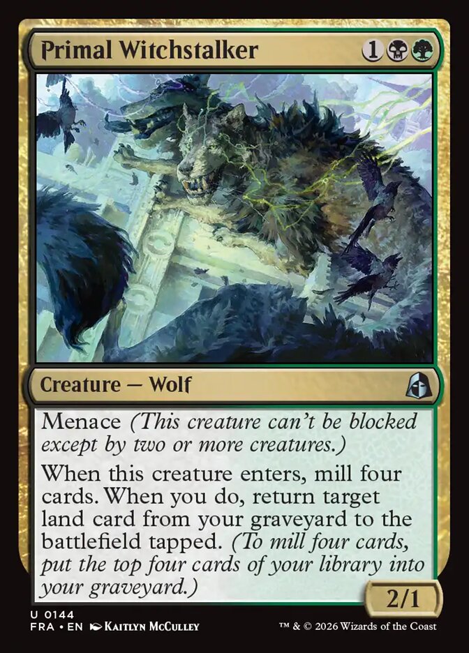 Primal Witchstalker (144) – Magic: The Gathering, Reality Fracture [Foil]