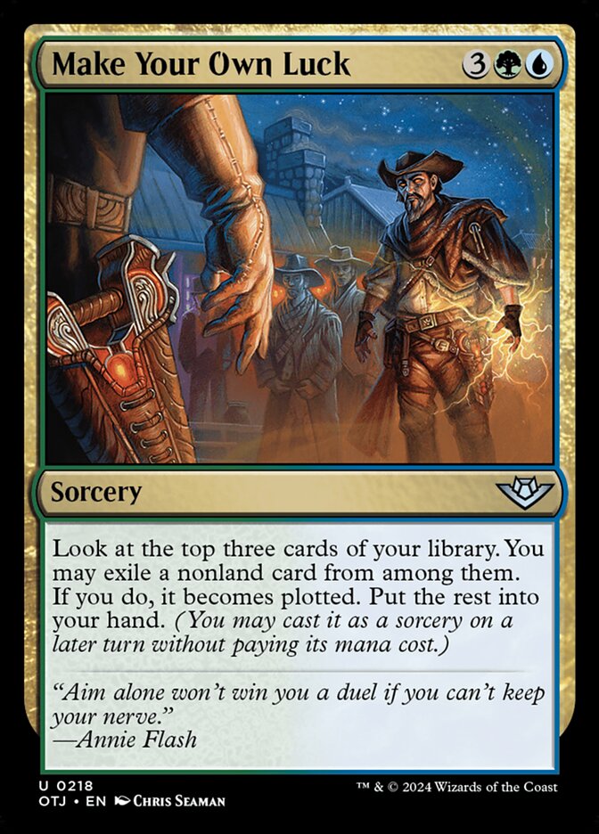 Make Your Own Luck (218) – Magic: The Gathering, Outlaws of Thunder Junction