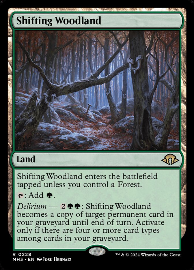 Shifting Woodland (228) – Magic: The Gathering, Modern Horizons 3