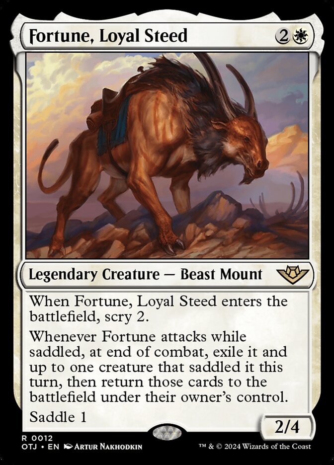 Fortune, Loyal Steed (12) – Magic: The Gathering, Outlaws of Thunder Junction