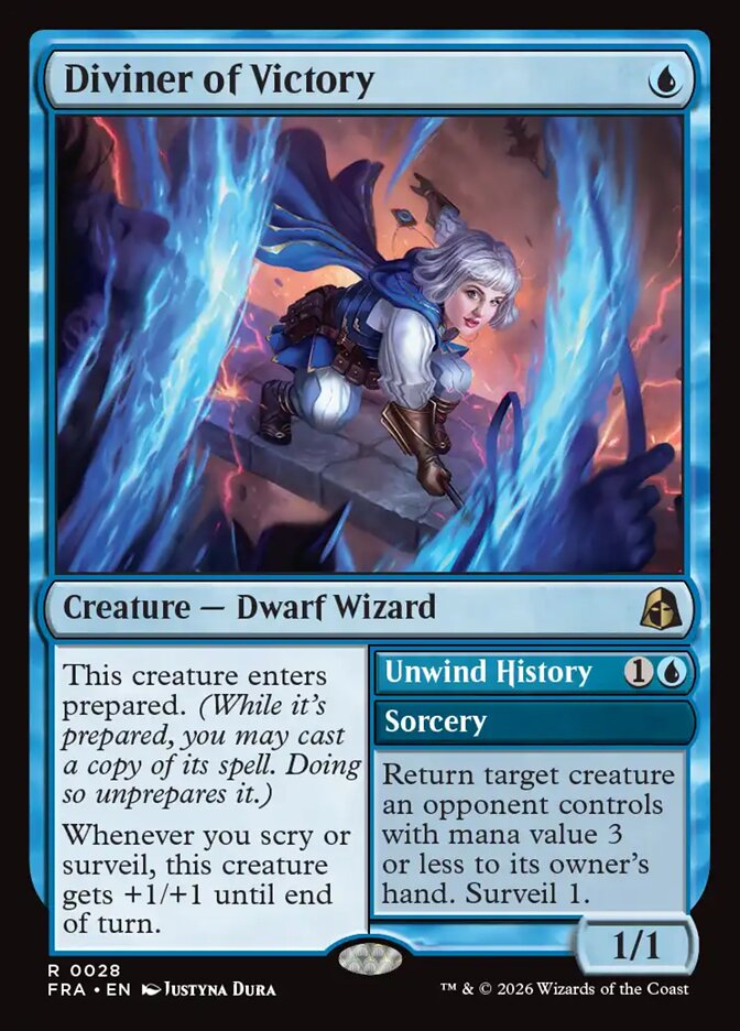 Diviner of Victory // Unwind History (28) – Magic: The Gathering, Reality Fracture