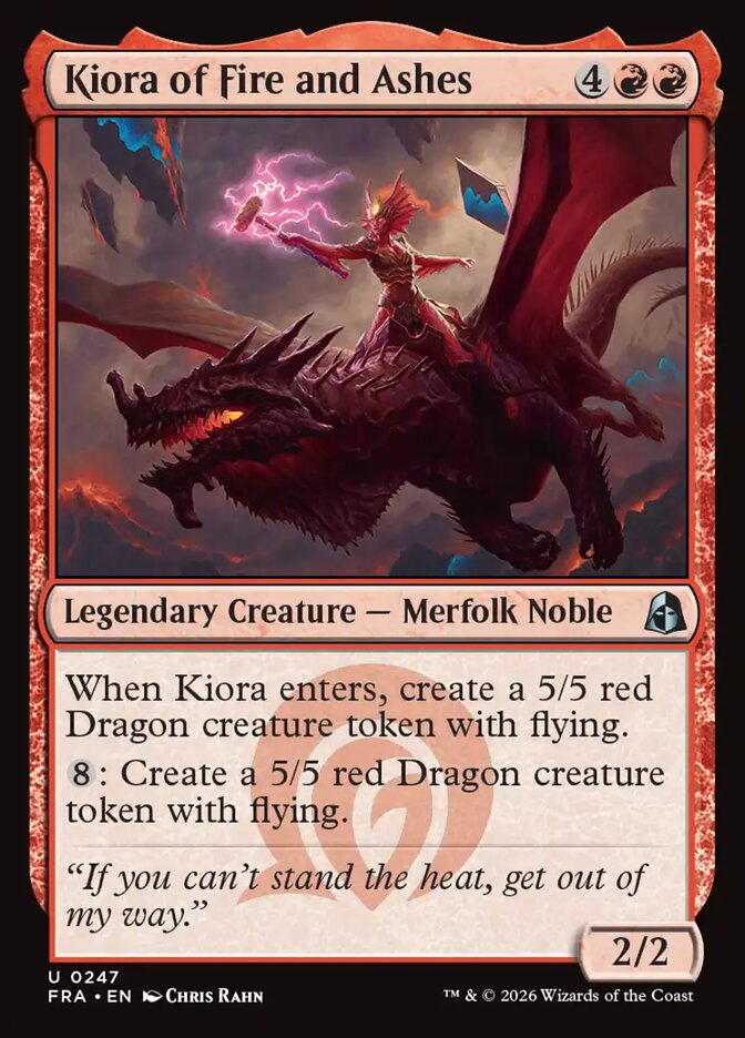 Kiora of Fire and Ashes (247) – Magic: The Gathering, Reality Fracture