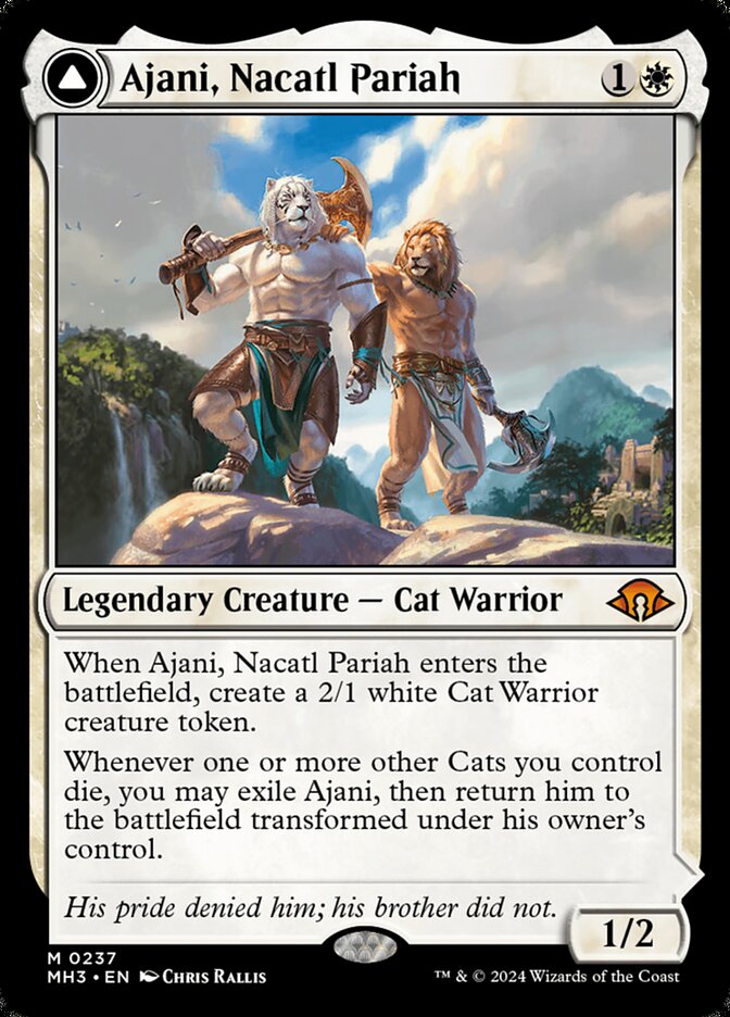 Ajani, Nacatl Pariah // Ajani, Nacatl Avenger (237) – Magic: The Gathering, Modern Horizons 3