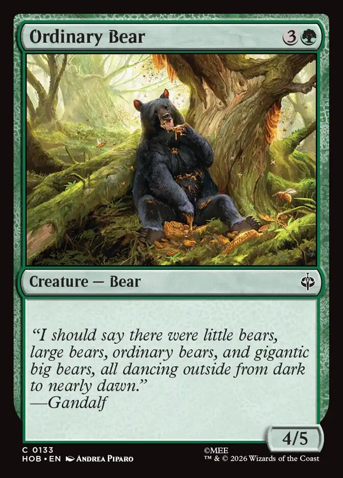 Ordinary Bear (HOB-133) – MTG [Foil]