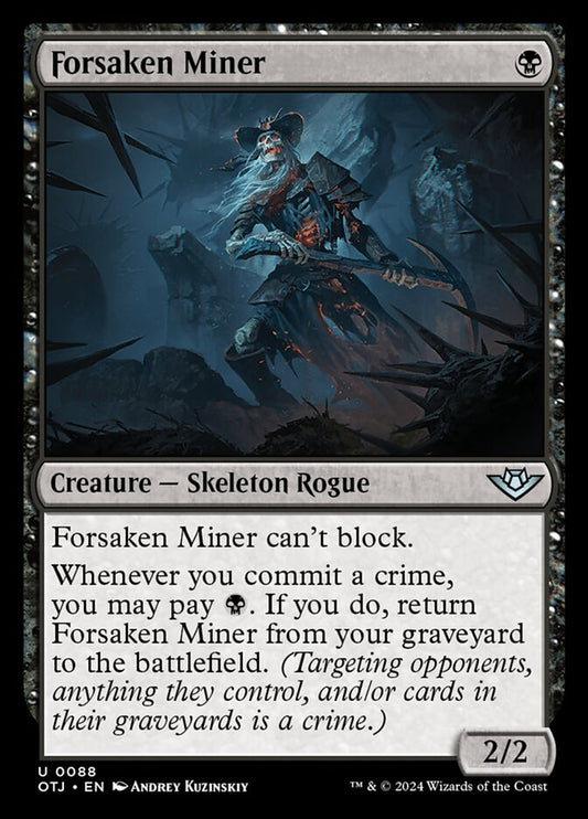 Forsaken Miner (88) – Magic: The Gathering, Outlaws of Thunder Junction [Foil]