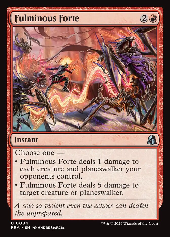 Fulminous Forte (84) – Magic: The Gathering, Reality Fracture