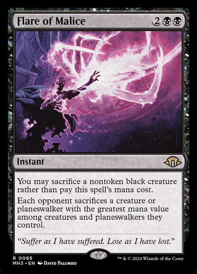 Flare of Malice (95) – Magic: The Gathering, Modern Horizons 3