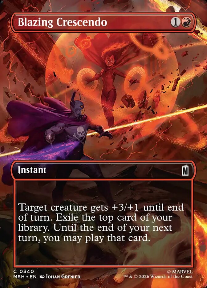 Blazing Crescendo (340) – Magic: The Gathering, Marvel Super Heroes