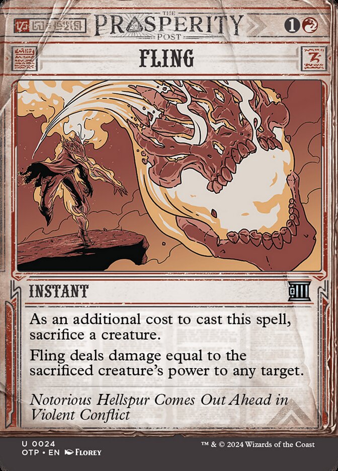 Fling (24) – Magic: The Gathering, Breaking News