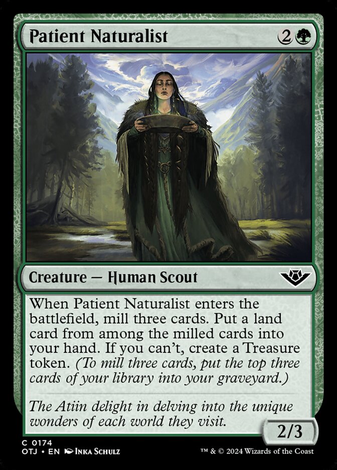 Patient Naturalist (174) – Magic: The Gathering, Outlaws of Thunder Junction [Foil]