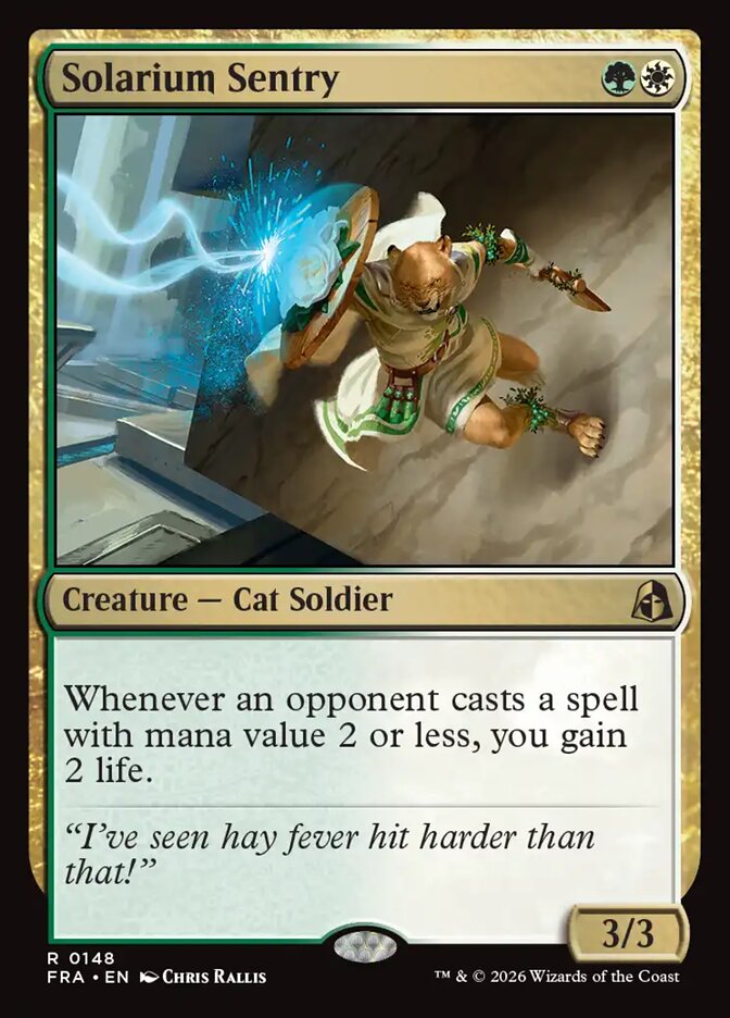 Solarium Sentry (148) – Magic: The Gathering, Reality Fracture