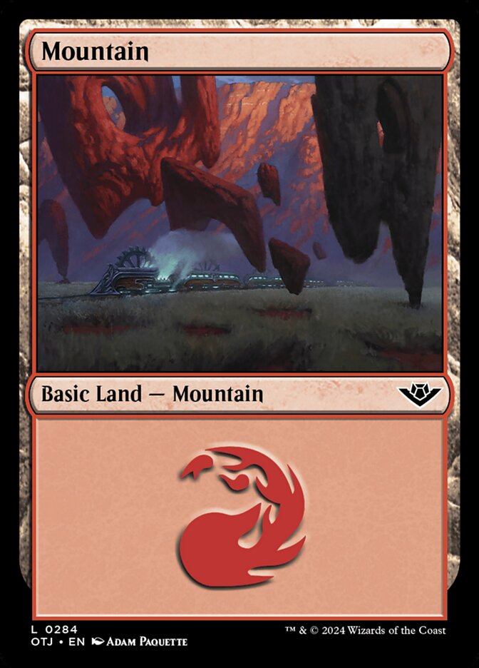 Mountain (284) – Magic: The Gathering, Outlaws of Thunder Junction
