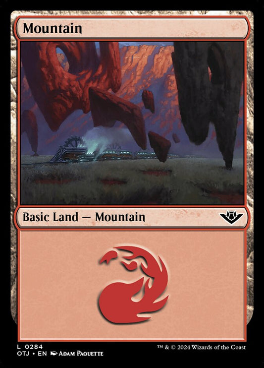 Mountain (284) – Magic: The Gathering, Outlaws of Thunder Junction