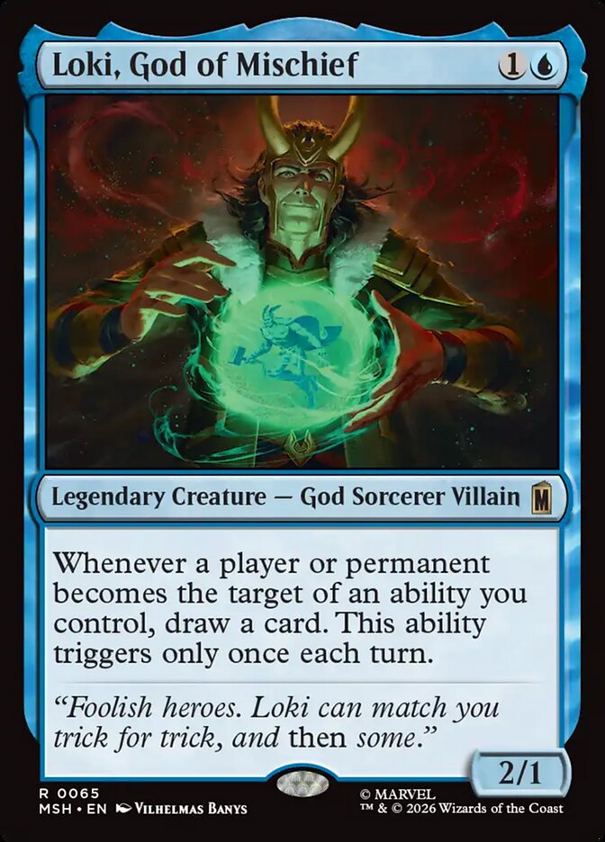 Loki, God of Mischief (65) – Magic: The Gathering, Marvel Super Heroes