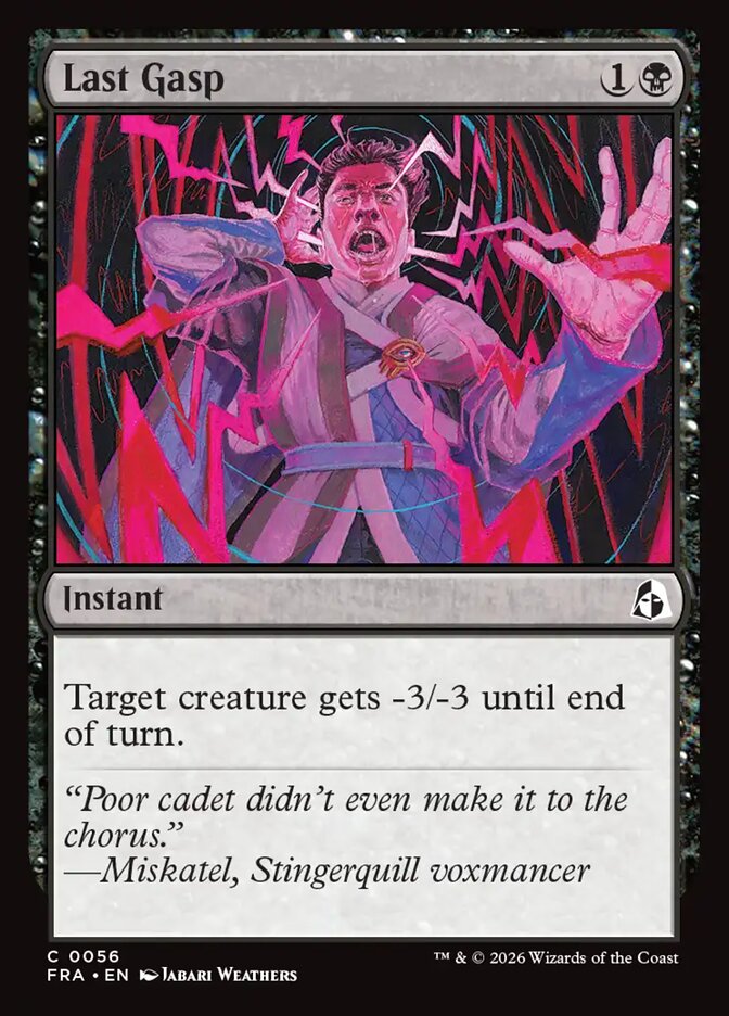 Last Gasp (56) – Magic: The Gathering, Reality Fracture