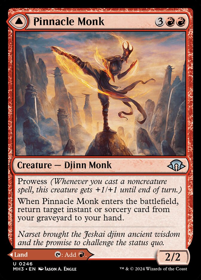 Pinnacle Monk // Mystic Peak (246) – Magic: The Gathering, Modern Horizons 3