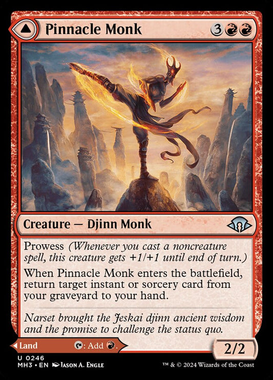Pinnacle Monk // Mystic Peak (246) – Magic: The Gathering, Modern Horizons 3
