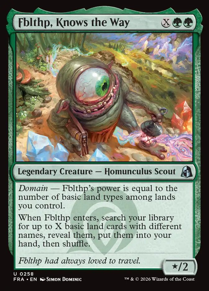Fblthp, Knows the Way (258) – Magic: The Gathering, Reality Fracture