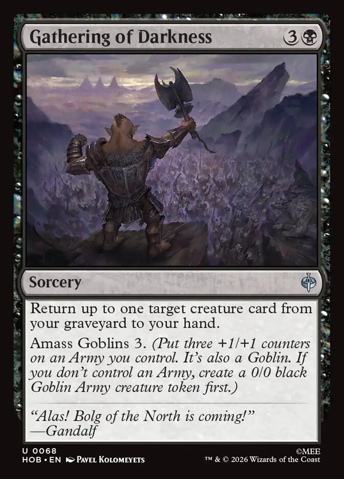 Gathering of Darkness (HOB-68) – MTG [Foil]