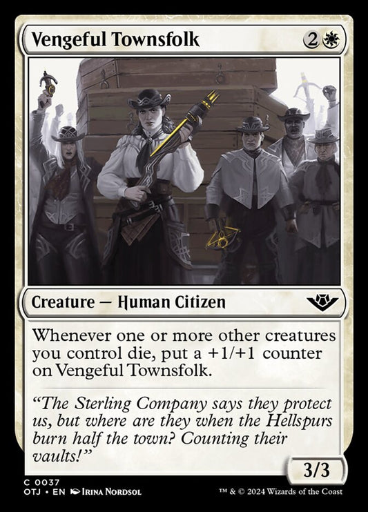 Vengeful Townsfolk (37) – Magic: The Gathering, Outlaws of Thunder Junction [Foil]