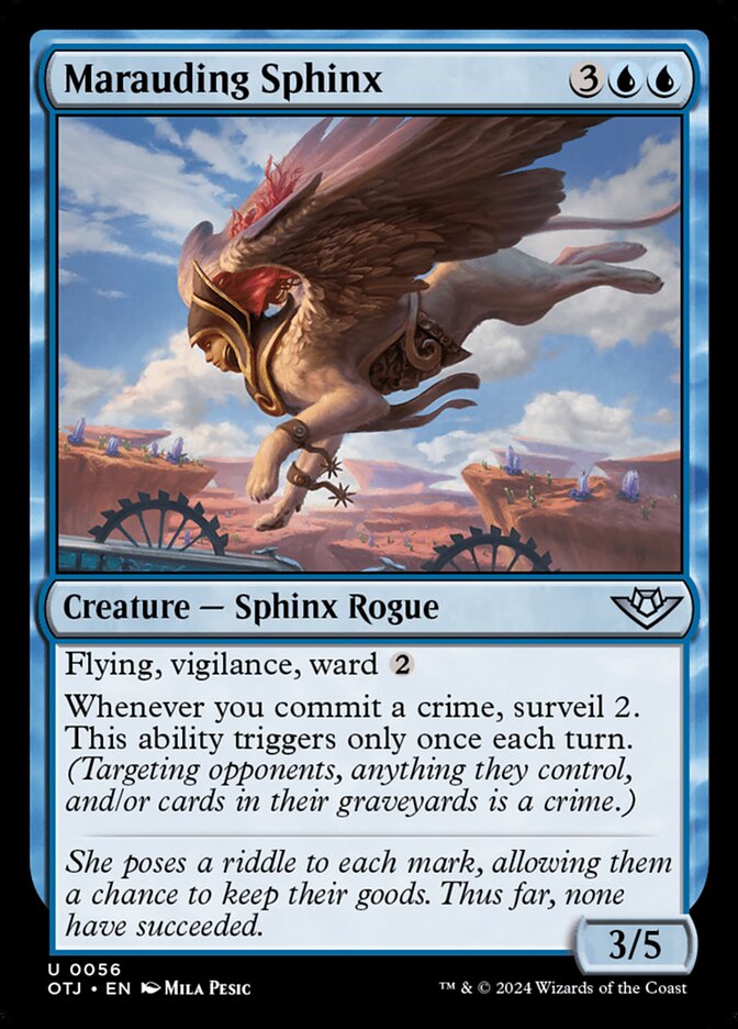 Marauding Sphinx (56) – Magic: The Gathering, Outlaws of Thunder Junction