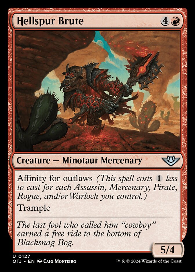 Hellspur Brute (127) – Magic: The Gathering, Outlaws of Thunder Junction
