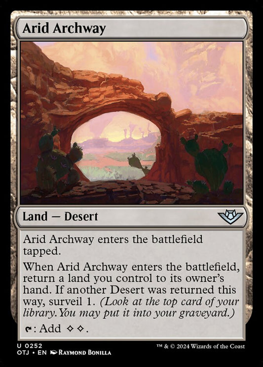 Arid Archway (252) – Magic: The Gathering, Outlaws of Thunder Junction [Foil]