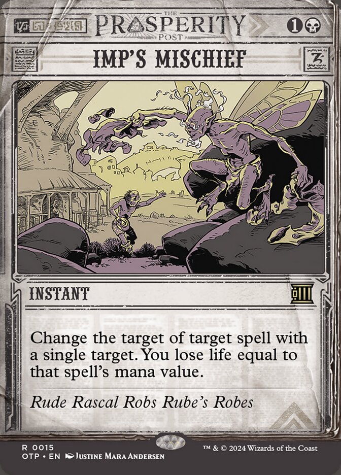 Imp's Mischief (15) – Magic: The Gathering, Breaking News