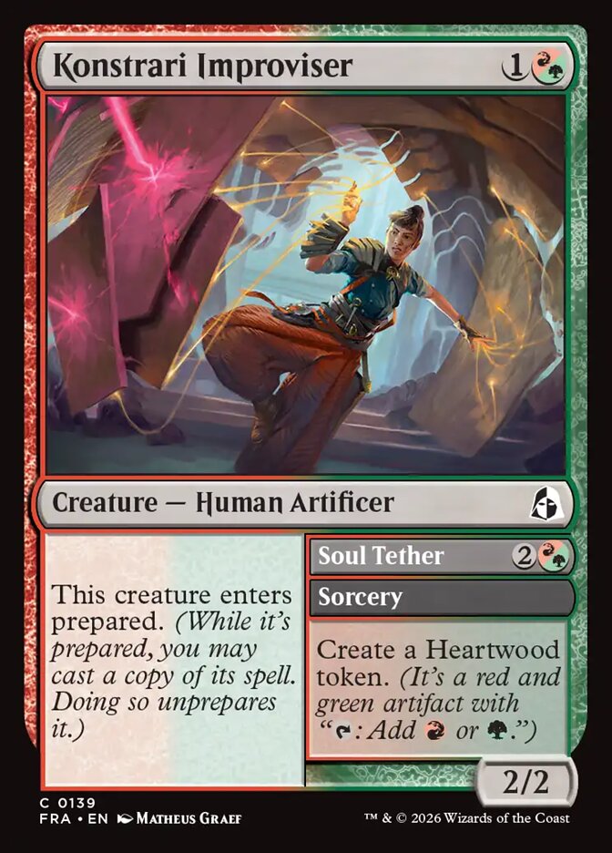 Konstrari Improviser // Soul Tether (139) – Magic: The Gathering, Reality Fracture