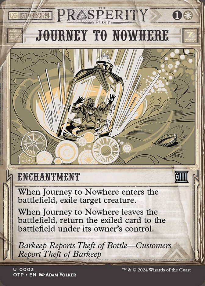 Journey to Nowhere (3) – Magic: The Gathering, Breaking News
